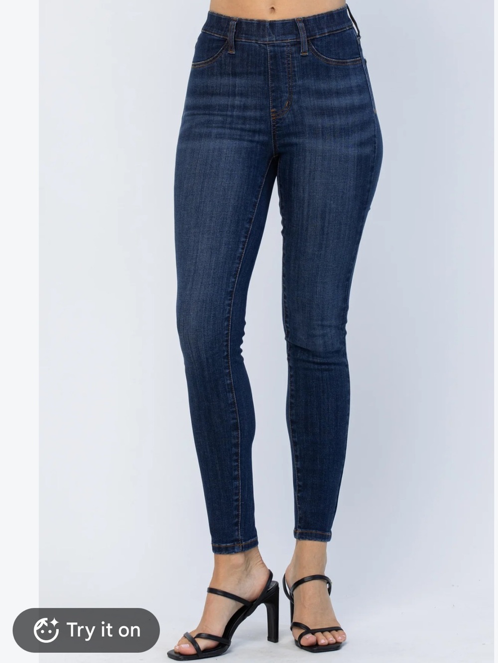 Judy Blue Pull On Tummy Control Skinny High Waist Jeans Size 1/25 Style JB88539